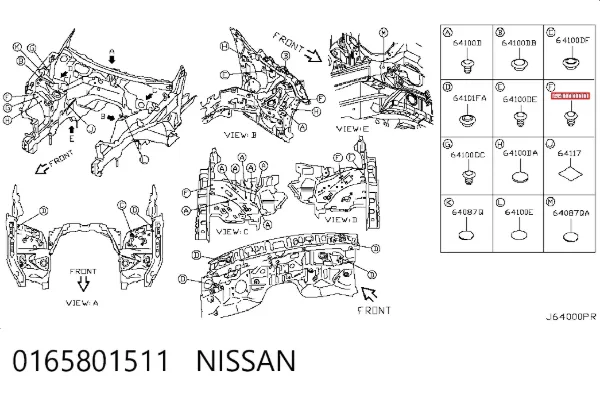  0165801511 Nissan/Infiniti