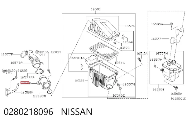 ДМРВ 0280218096 Nissan/Infiniti