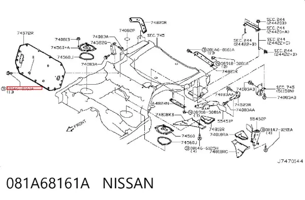  081A68161A Nissan/Infiniti