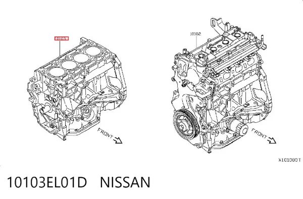  10103EL01D Nissan/Infiniti