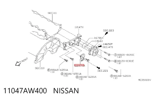  11047AW400 Nissan/Infiniti