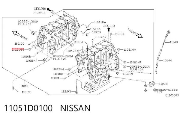  11051D0100 Nissan/Infiniti