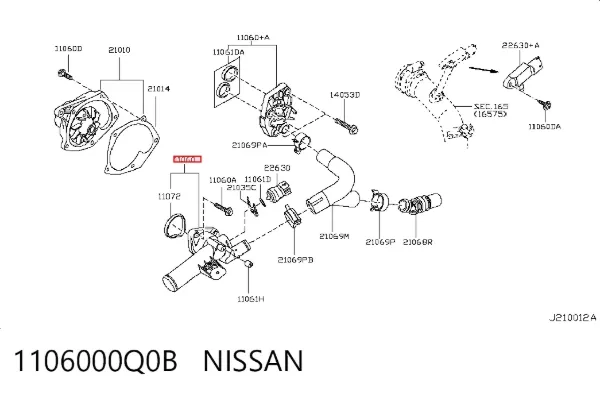 Термостат 1106000Q0B Nissan/Infiniti