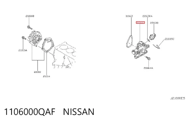 Термостат 1106000QAF Nissan/Infiniti