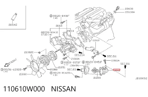  110610W000 Nissan/Infiniti