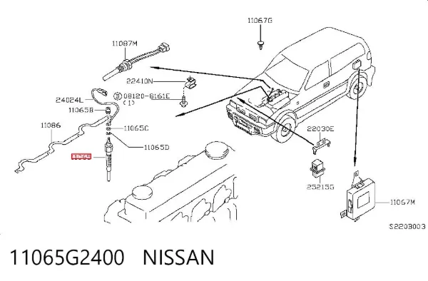 Свечи накала 11065G2400 Nissan/Infiniti