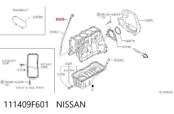 Щуп масляный Nissan Almera II
