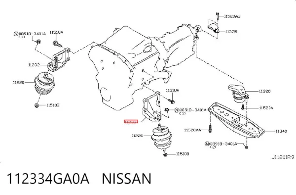  112334GA0A Nissan/Infiniti
