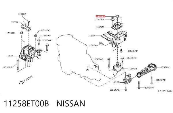  11258ET00B Nissan/Infiniti
