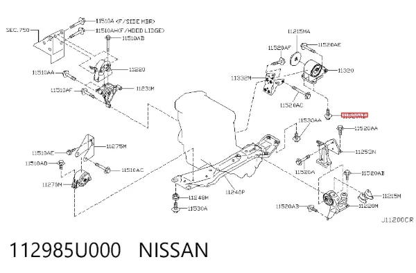  112985U000 Nissan/Infiniti