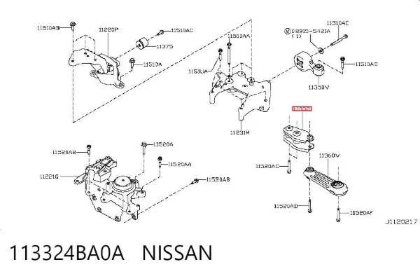  113324BA0A Nissan/Infiniti