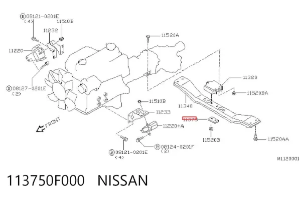  113750F000 Nissan/Infiniti