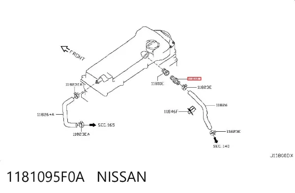 Клапан ЕГР Nissan Almera CLASSIC