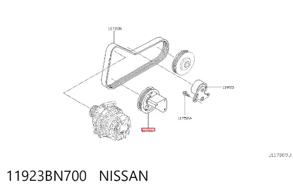 Паразитный ролик 11923BN700 Nissan/Infiniti
