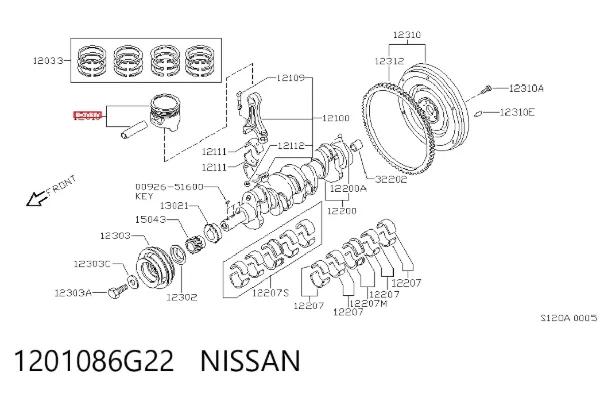  1201086G22 Nissan/Infiniti