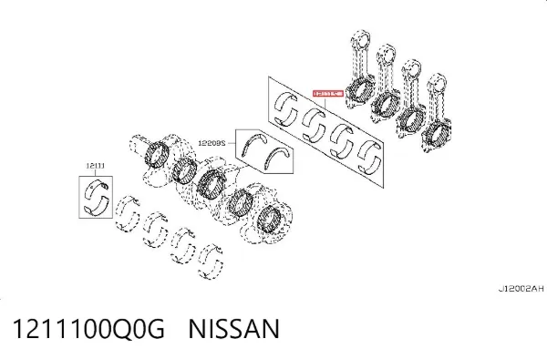  1211100Q0G Nissan/Infiniti