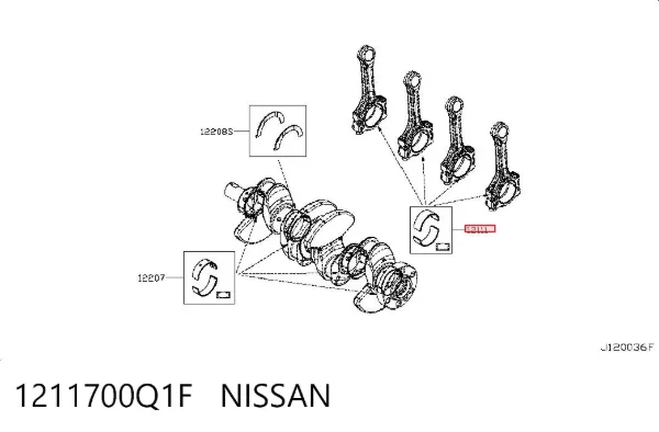  1211700Q1F Nissan/Infiniti
