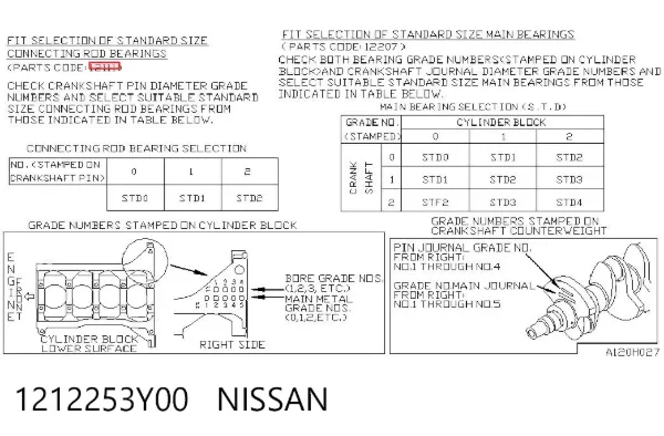  1212253Y00 Nissan/Infiniti