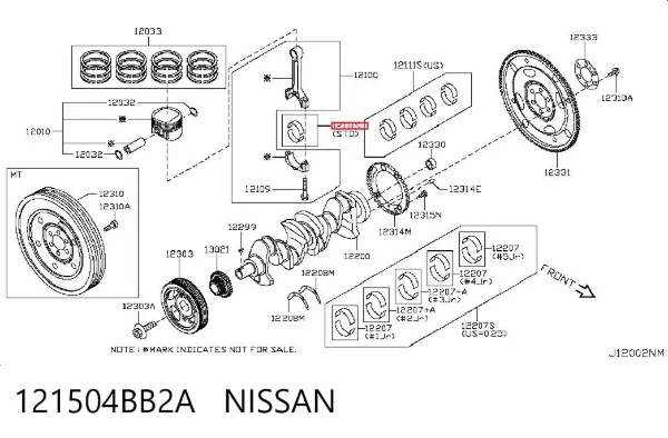  121504BB2A Nissan/Infiniti