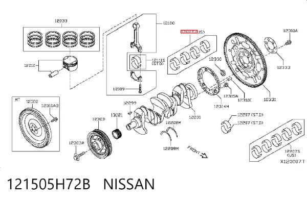  121505H72B Nissan/Infiniti