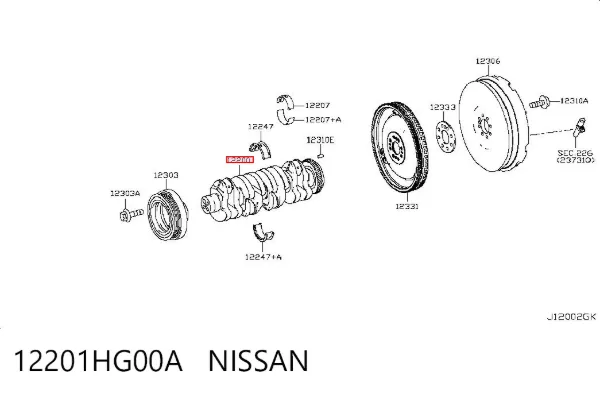  12201HG00A Nissan/Infiniti