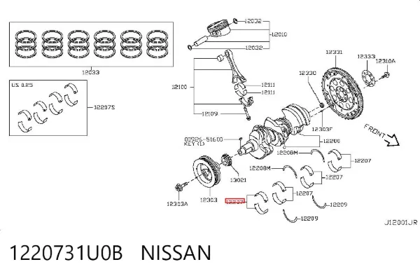 1220731U0B Nissan/Infiniti