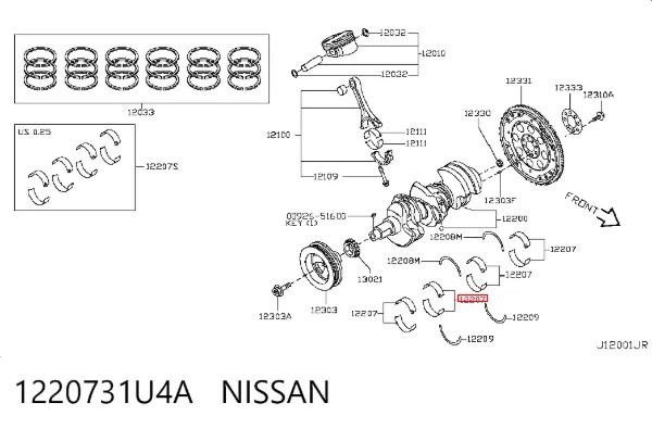 1220731U4A Nissan/Infiniti