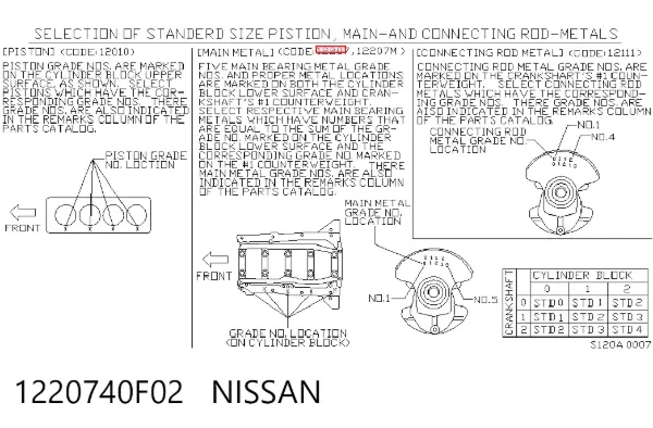  1220740F02 Nissan/Infiniti