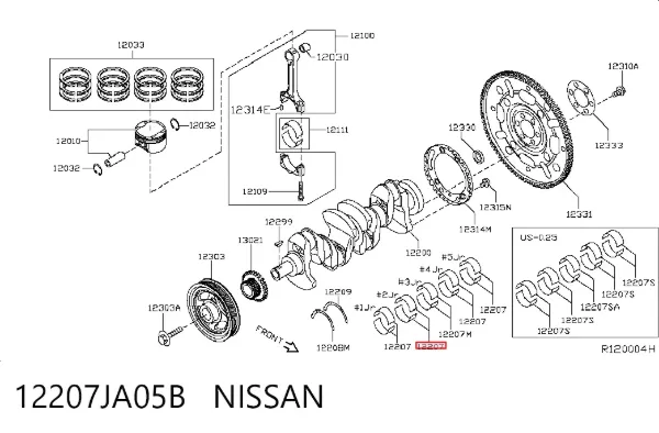  12207JA05B Nissan/Infiniti