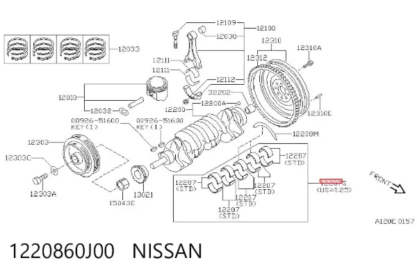  1220860J00 Nissan/Infiniti