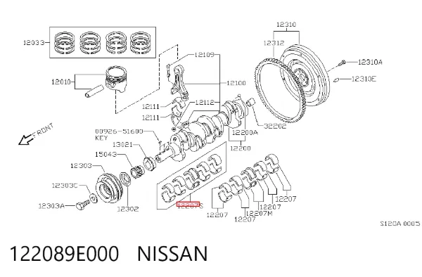  122089E000 Nissan/Infiniti