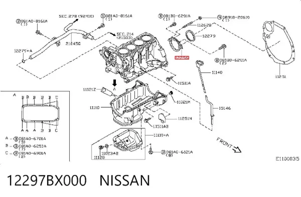  12297BX000 Nissan/Infiniti
