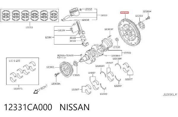 Маховик 12331CA000 Nissan/Infiniti
