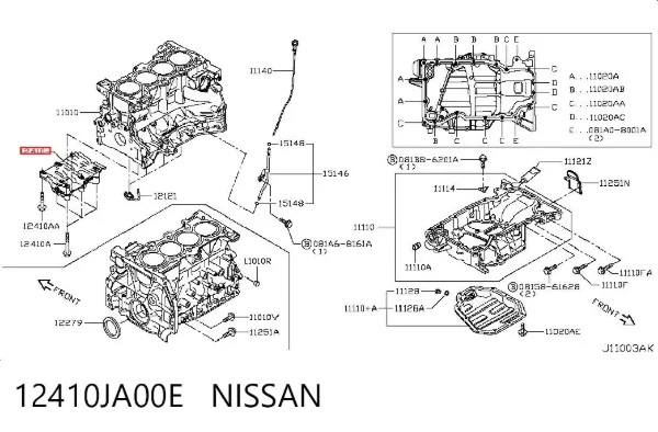  12410JA00E Nissan/Infiniti