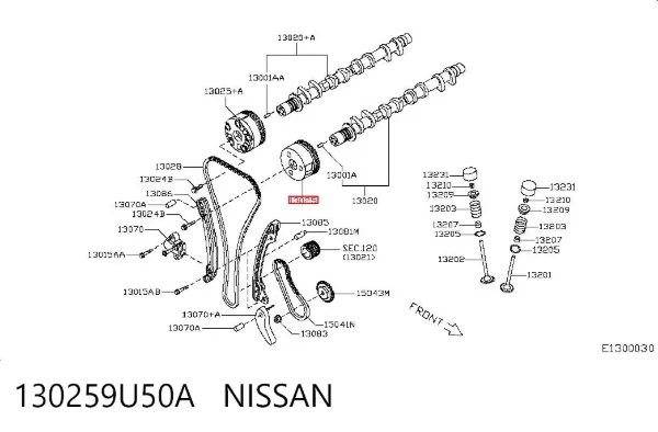 Шестерня распредвала 130259U50A Nissan/Infiniti