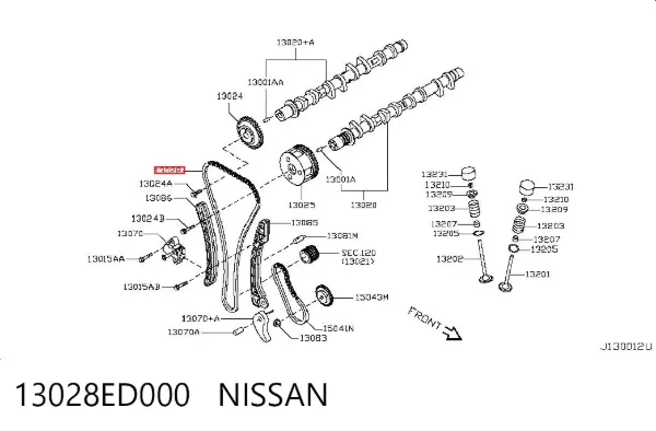 Цепь ГРМ 13028ED000 Nissan/Infiniti