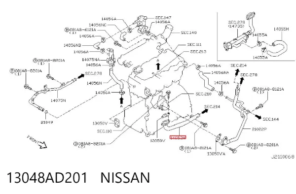  13048AD201 Nissan/Infiniti