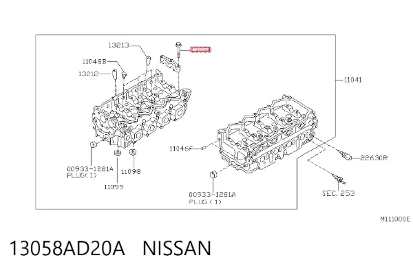  13058AD20A Nissan/Infiniti