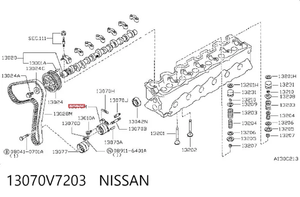 Ролик ГРМ 13070V7203 Nissan/Infiniti