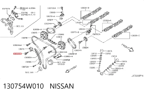  130754W010 Nissan/Infiniti