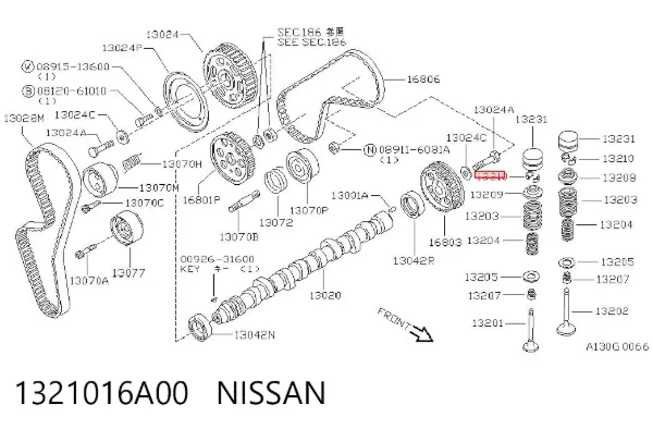 Сухарь клапана 1321016A00 Nissan/Infiniti