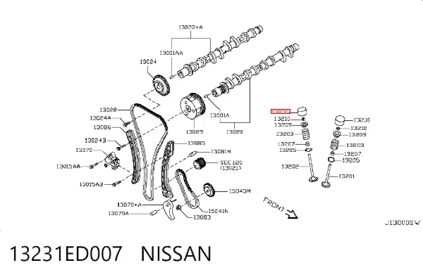 Гидрокомпенсатор 13231ED007 Nissan/Infiniti