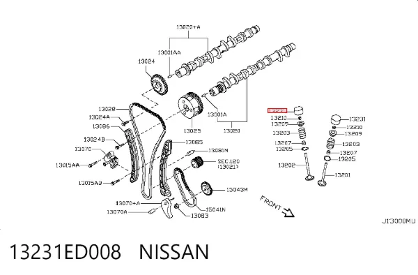 Гидрокомпенсатор 13231ED008 Nissan/Infiniti