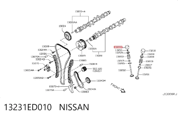 Гидрокомпенсатор 13231ED010 Nissan/Infiniti