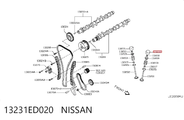Гидрокомпенсатор 13231ED020 Nissan/Infiniti