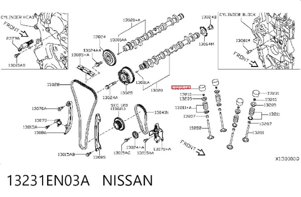 Гидрокомпенсатор 13231EN03A Nissan/Infiniti