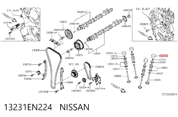 Гидрокомпенсатор 13231EN224 Nissan/Infiniti