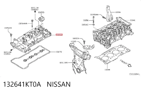 Клапанная крышка 132641KT0A Nissan/Infiniti