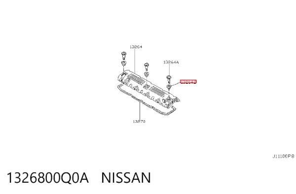Шайба болта клапанной крышки 1326800Q0A Nissan/Infiniti