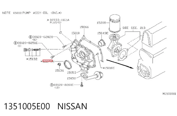  1351005E00 Nissan/Infiniti